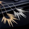 Bisuteria de fantasia. Collar de puntas. Disponible en dorado o plateado - Imagen 2