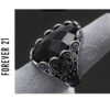 Bisuteria de fantasia. Anillo gotico negro