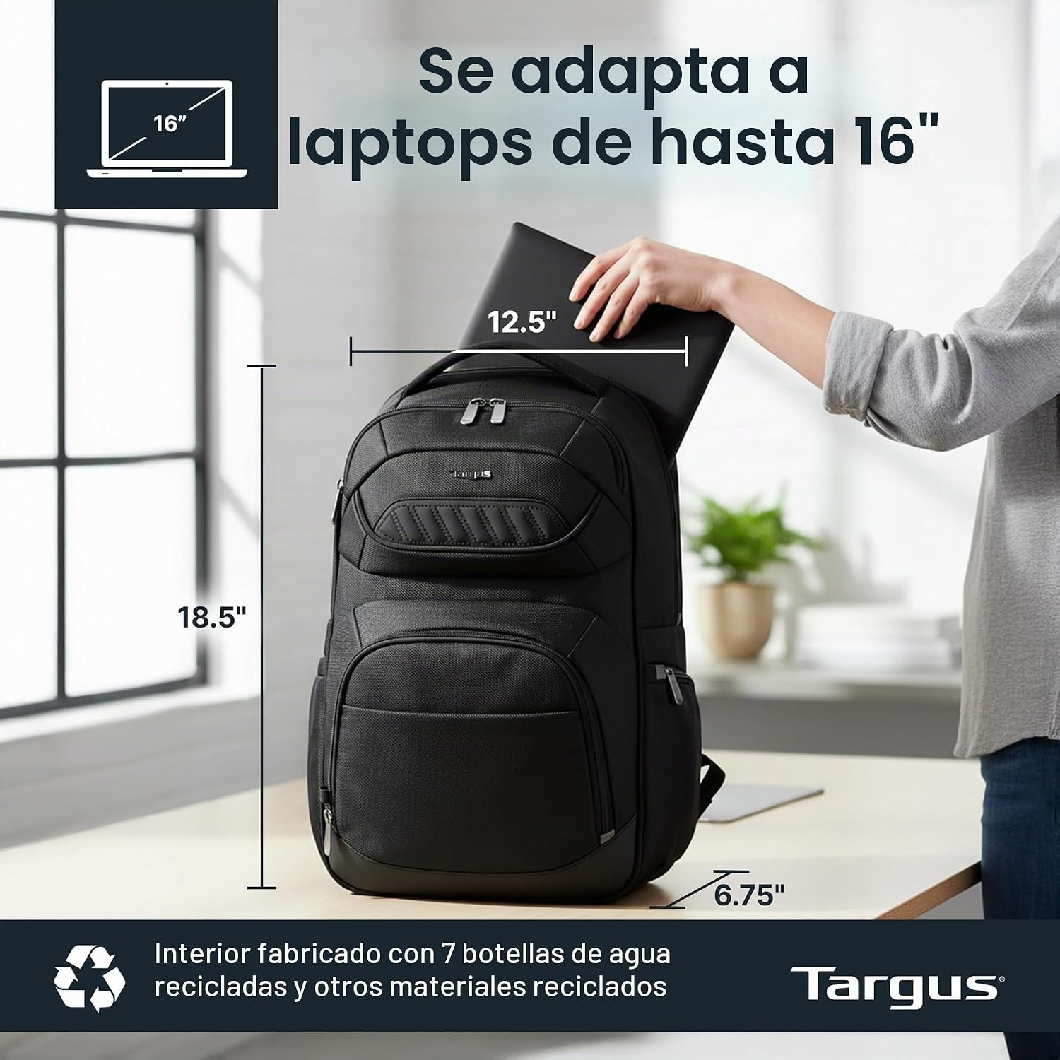Mochila ejecutiva Targus 16" LEGEND IQ - Imagen 2