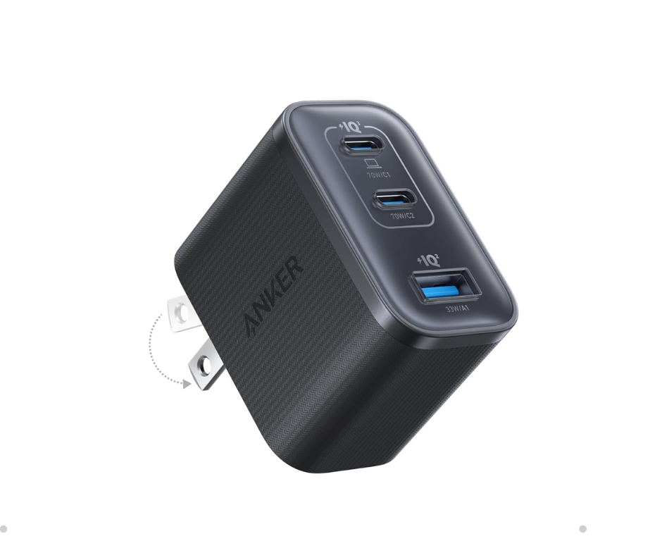 Cargador ANKER 70 W carga rápida para 4 dispositivos